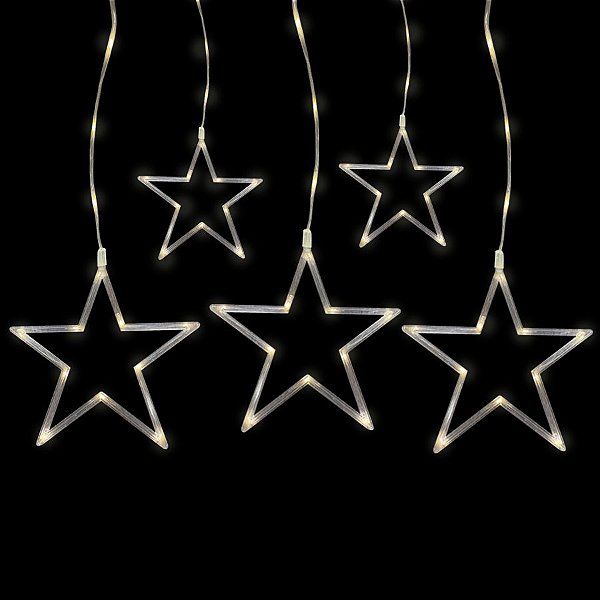 Cortina 10 Estrelas Led Branco Quente com Funções - 3,2x1,1m 110V - 01 Unidades - Rizzo