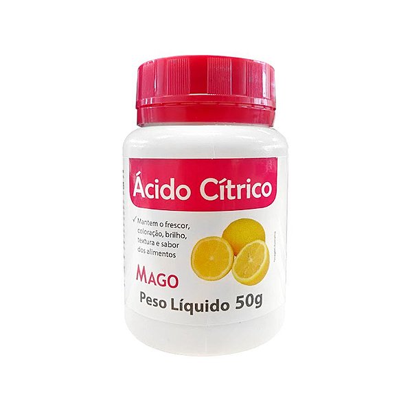 Ácido Cítrico - 50g - 1UN - Mago -