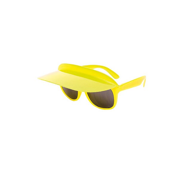 Fantasia Carnaval - Óculos com Viseira - Amarelo - 01 UN - Cromus -
