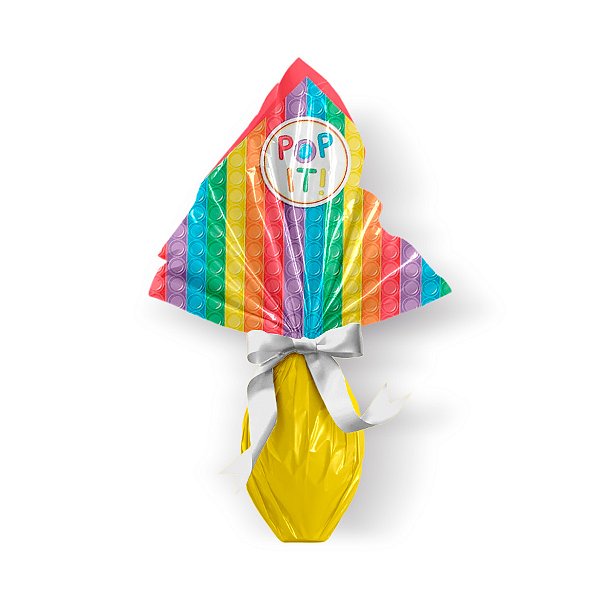 Saco Express 39x39cm para Ovos de 350g a 500g - Pop it Fidget Toys - 05 unidades - Cromus Páscoa - Rizzo Embalagens