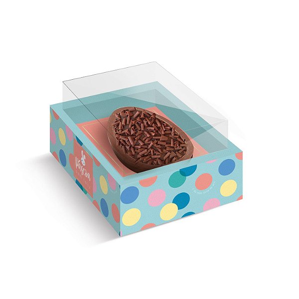 Caixa New Moldura para Meio Ovo - Coelhinhos - 06 Unidades - Cromus Páscoa - Rizzo