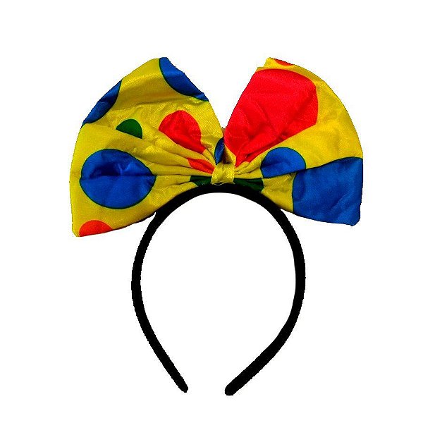 Adereço de Carnaval Tiara com Laço - Colorido - Mod 6269 - 01 unidade - Rizzo