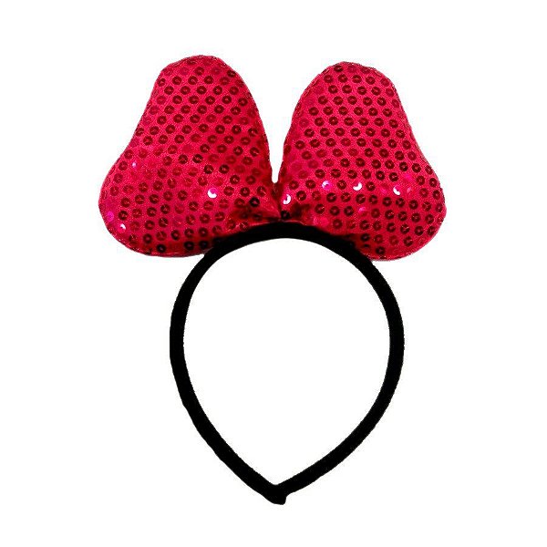 Adereço de Carnaval Tiara com Laço - Rosa Pink - Mod 6269 - 01 unidade - Rizzo