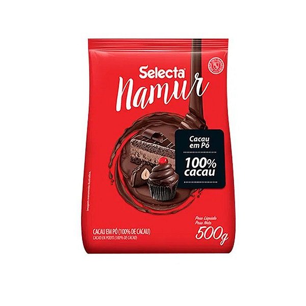 Selecta Namur Cacau Em Pó 100% 500g - 01 unidade - Selecta - Rizzo Confeitaria