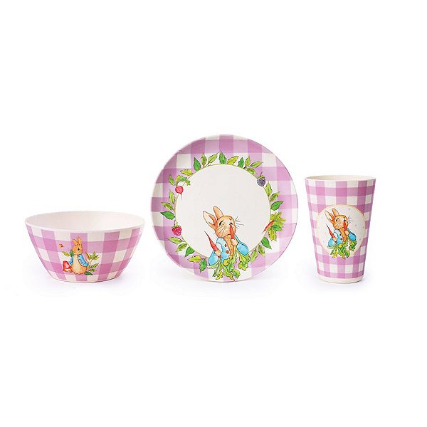 Kit Refeição Infantil Páscoa Saint Peter Rabbit Kit c/ 3 pcs - 1 unidade - Cromus - Rizzo