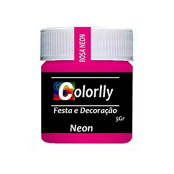 Pó Neon Rosa 5g - 01 Unidade - Colorlly - Rizzo