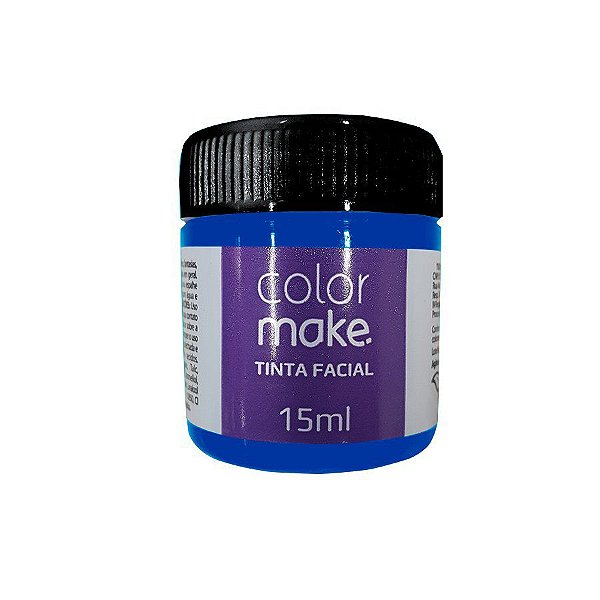 Tinta Facial Neon Líquida Azul 15 mL - 1 unidade - ColorMake - Rizzo