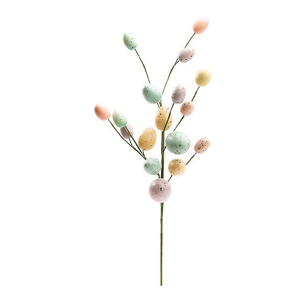 Galho Pick Decorativo de Páscoa - Ovos Coloridos - 1 unidade - Cromus - Rizzo