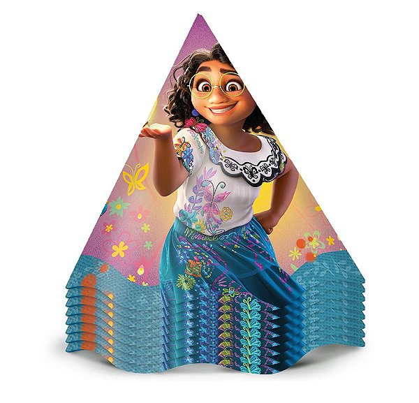 Chapéu de Aniversário Encanto - 12 Unidades - Regina Festas - Rizzo Confeitaria.