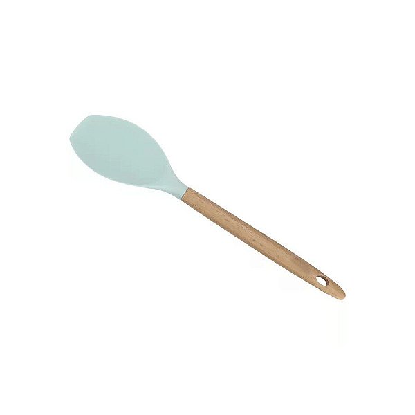 Espátula Silicone e Madeira - 32x6,8cm - 1 Unidade - World Classic - Rizzo Confeitaria