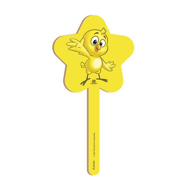 Pick Decorativo MDF Pintinho Amarelinho - 1 Unidade - Festcolor - Rizzo