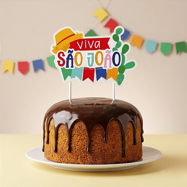 Topo de Bolo Viva São João - 1 Unidade - Cromus - Rizzo