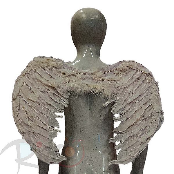 Adereço de Carnaval - Asa de Anjo - Branco - Mod:305 - 01 unidade - Rizzo