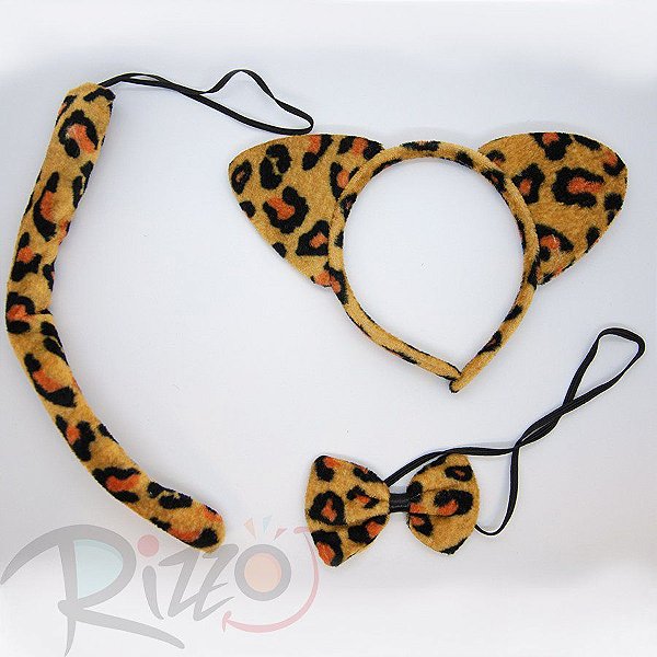 Kit Fantasia Carnaval  - Onça Amarela - Mod:6261 - 01 unidade - Rizzo