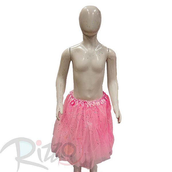 Saia Tule com Glitter - 40cm - Rosa Bebê - Mod:186 - 01 unidade - Rizz -  Loja de Confeitaria | Rizzo Confeitaria