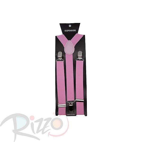Adereço de Carnaval - Suspensório - Rosa Claro - Mod:6975 - 01 unidade - Rizzo