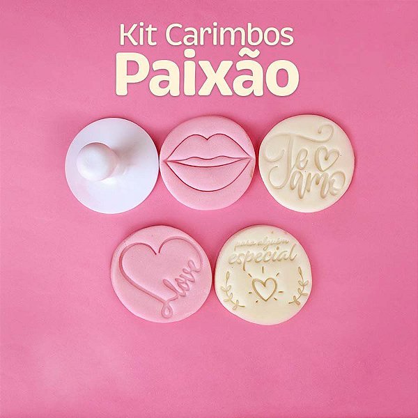 Kit Carimbos Paixão Amarelo - 5 Cm - 1 Unidade - BlueStar - Rizz