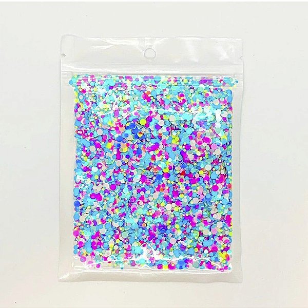 Confete Mix Bolinha Azul  - 1 Unidade - Rizzo