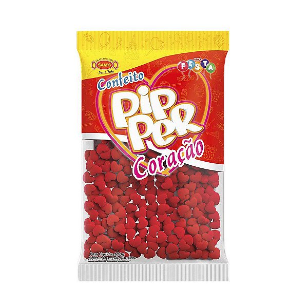 Confeito Pipper Morango Vermelho - 500g - Sam's Festa - Rizzo