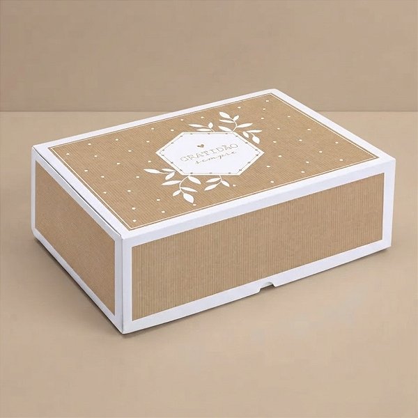 Caixa Retangular Realce - Terrazzo - 01 Unidade - Cromus - Rizzo Confeitaria