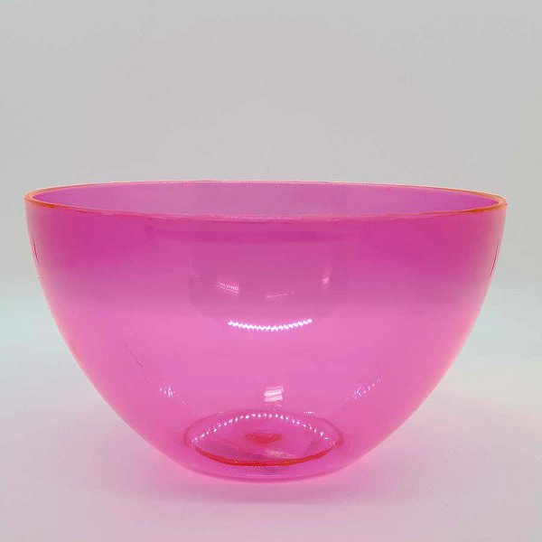 Tigela Bowl Pink Transparente 900 ml - 1 Unidade - Agraplast - Rizzo Confeitaria