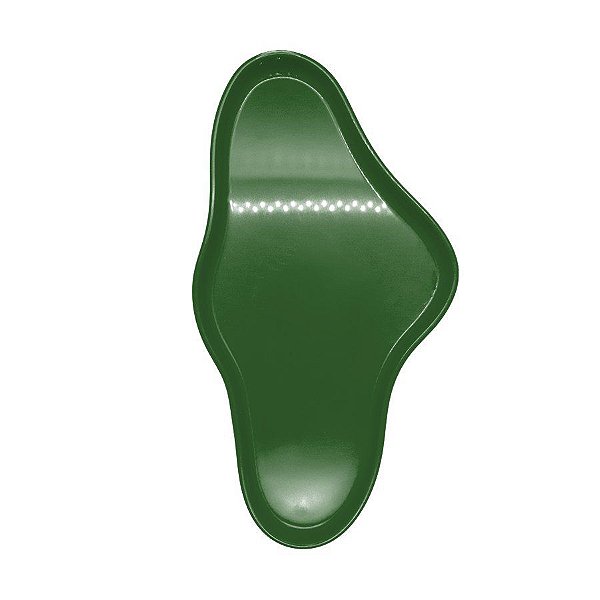 Bandeja Orgânica  - 25x13,5 cm -   Verde Musgo - 1 unidade - Só Boleiras - Rizzo Confeitaria