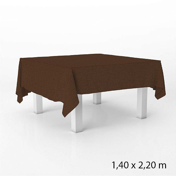 Toalha de Mesa em TNT - 140 x 220 cm - Marrom - 1 unidade - Best Fest - Rizzo