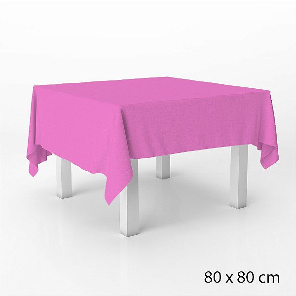 Toalha Cobre Mancha em TNT - 80 x 80 cm - Rosa Chiclete - 5 unidades - Best Fest