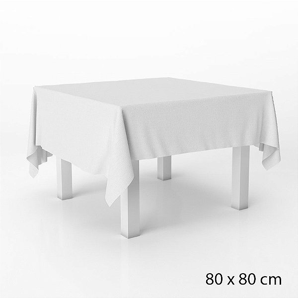 Toalha Cobre Mancha em TNT - 80 x 80 cm - Branco - 5 unidades - Best Fest -