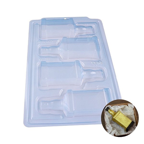 Forma de Acetato Especial Semiprofissional  - Garrafa De Whisky Media - Ref.3677 - 1 unidade - BWB
