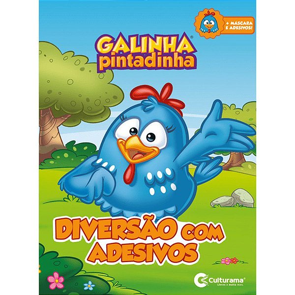Livro Diversão Com Adesivo - Galinha Pintadinha - 1 unidade