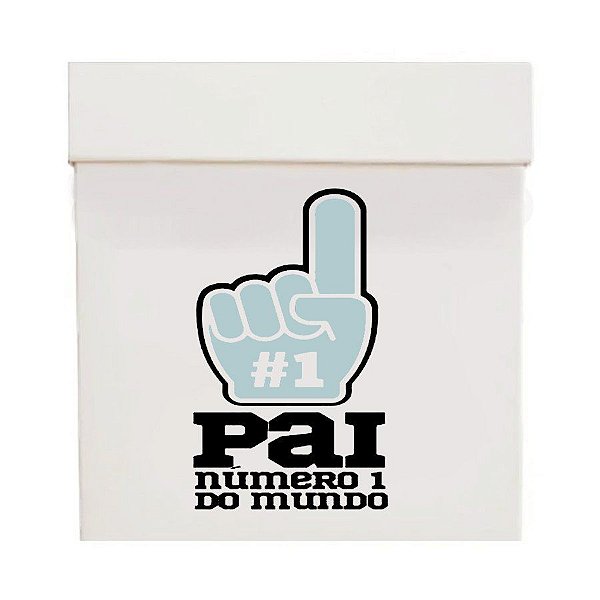 Kit Caixa + Transfer Pai Número 1 - 01 Unidade - Rizzo Confeitaria