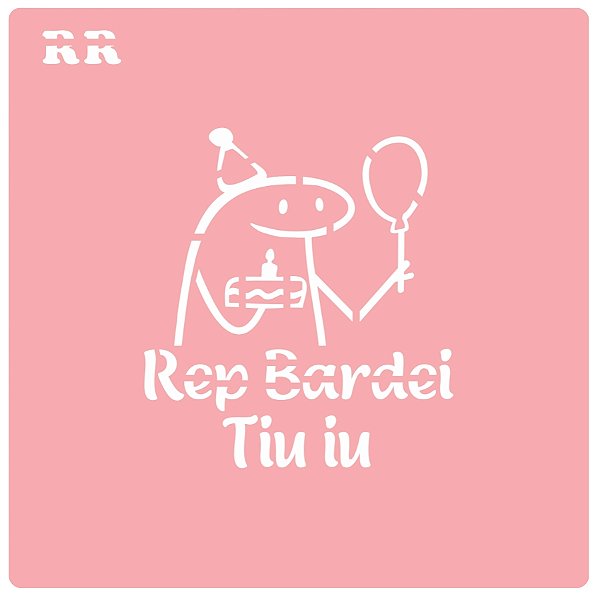 Stencil para Bentô Cake - Flork - Ref 4000 - 1 unidade - RR Cortadores - Rizzo