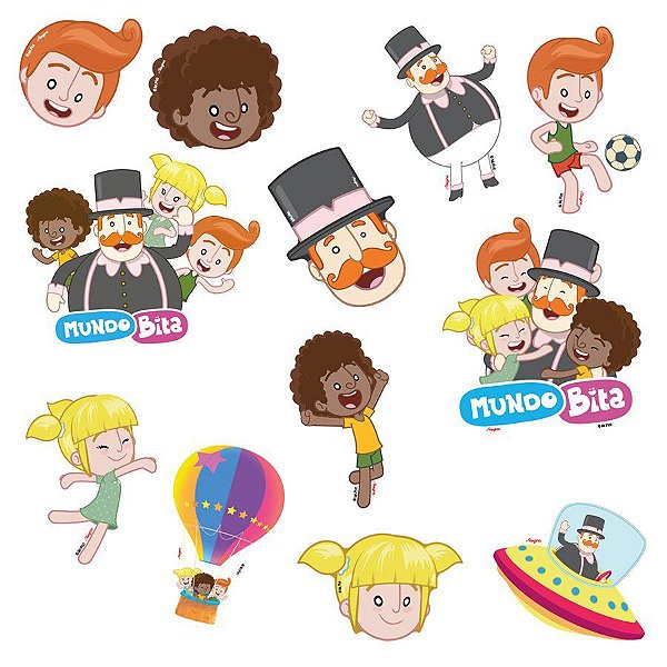 Mini Personagens Decorativos - Mundo Bita - 12 unidades - Regina - Rizzo Confeitaria