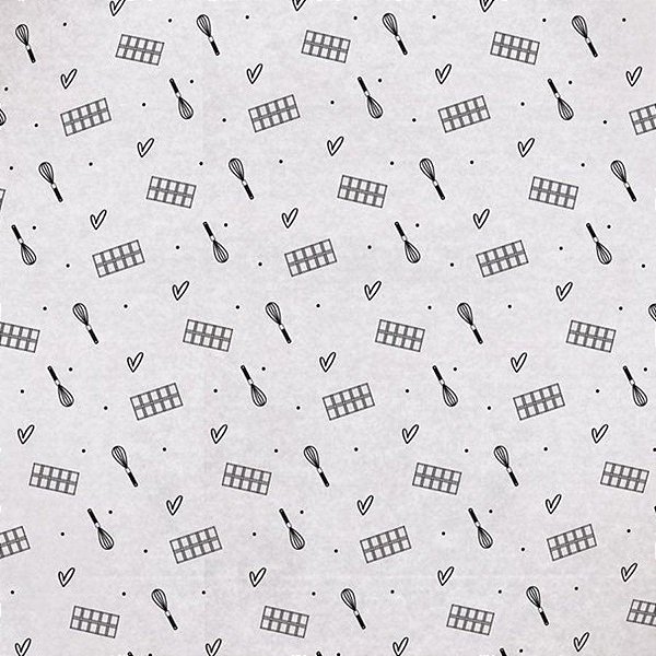 Papel Manteiga Folha Feito Com Amor 45x70 - 20 unidades - Cromus - Rizzo Confeitaria