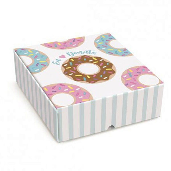 Caixa Para Transporte Donuts - 10 unidades - Cromus - Rizzo Confeitaria