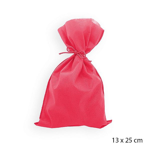 Saco para Surpresas em TNT - 13 x 25 cm - Vermelho - 10 unidades - Best Fest - Rizzo