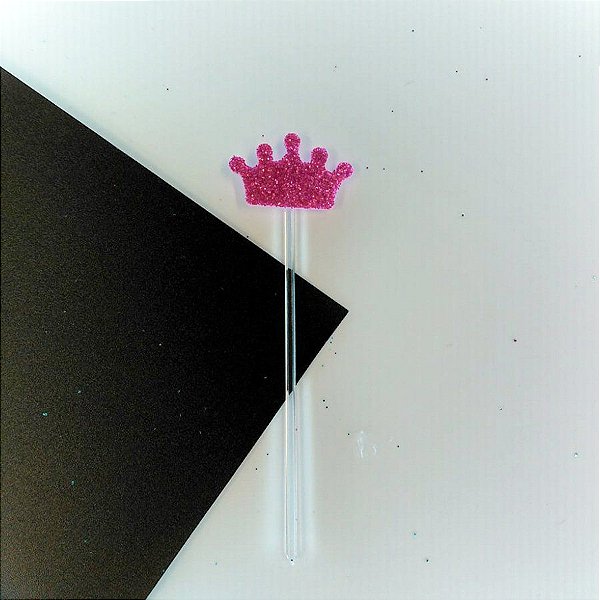 Pick Decorativo - Coroa Pink - 10 unidades - Nelyzoca - Rizzo