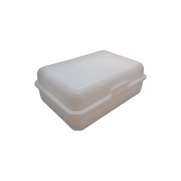 Caixinha Lembrancinha Plástica Branca 18cm x 7cm - 1 unidade - Rizzo Confeitaria