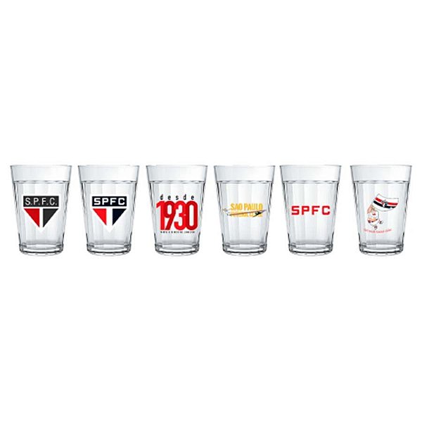 Copo Americano - 190ml - São Paulo - 6 Copos - 1 unidade - Allmix - Rizzo