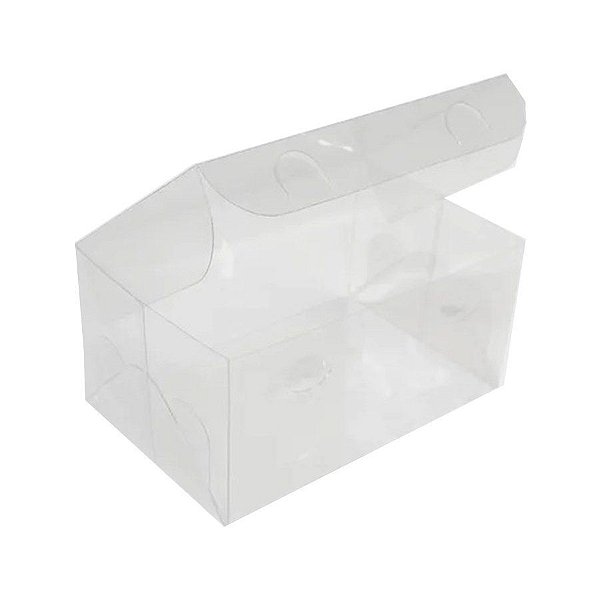 Caixa Cristal 06 Doces - Cód.1189 - Transparente - 10 unidades - Ideia Embalagens - Rizzo Confeitaria