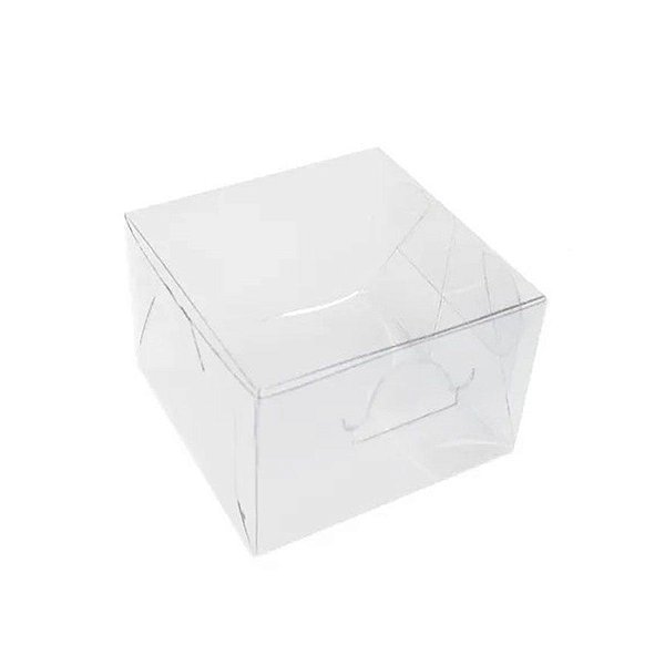 Caixa Cristal 04 Doces - Cód.1671 - Transparente - 10 unidades - Ideia Embalagens - Rizzo Confeitaria