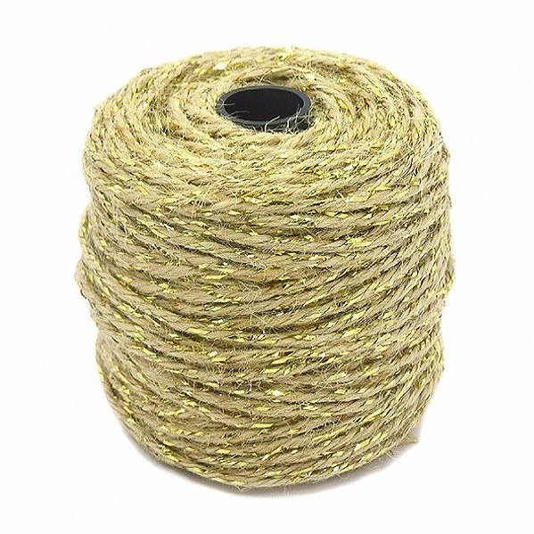 Rolo Fio De Juta - Natural Lur Our - 1 unidade - Halley Fitas - Rizzo