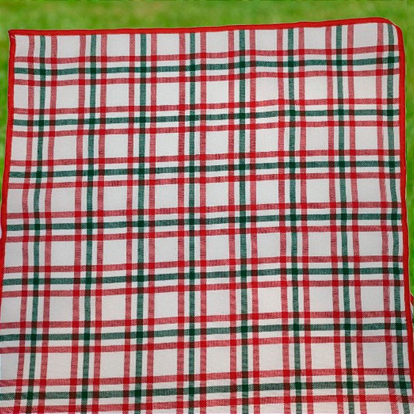 Guardanapo Xadrez de Natal 40 x 40 cm - 1 Unidade - Rizzo Confeitaria