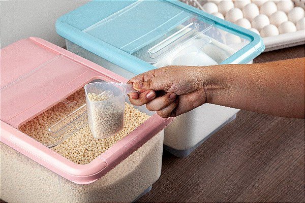 Caixa Armazenamento 10Kg Rosa38x25x20Cm  - 1 unidades - Cromus Linha Profissional Allonsy - Rizzo