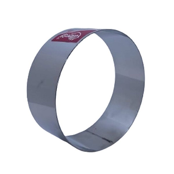 Molde/Cortador - Aço inox - Redondo - 23,2x23,2x5 Cm - Fixo - 1 unidade - Cromus Linha Profissional Allonsy - Rizzo