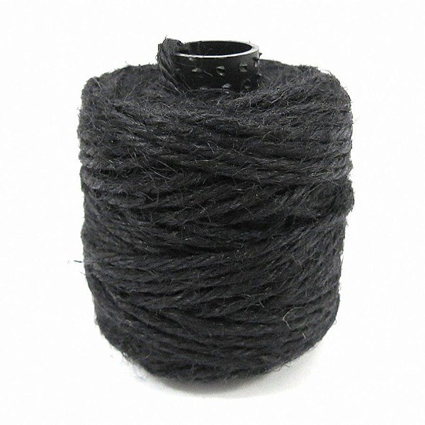 Rolo - Fio de Juta Preto - Cód. 8558 - 1 unidade - Halley Fitas - Rizzo