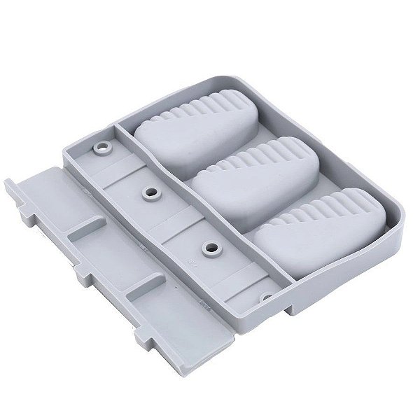 Forma de Silicone Picolé Gourmet (19 x 19,5 x 2,6 cm) - 3 Cavidades - 1 Unidade - Cromus Linha Profissional Allonsy - 1