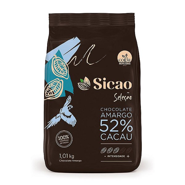 Chocolate Seleção Amargo 52% Cacau - 1,01 kg - 1 unidade - Sicao - Rizzo