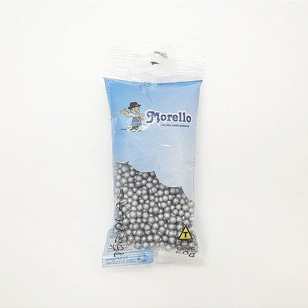 Pérola Pequena Prata 60g - 1 unidade - Morello - Rizzo